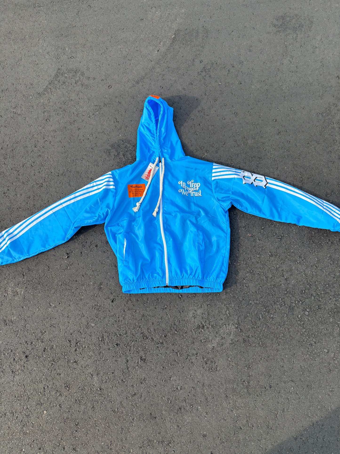 Light blue windbreaker sets