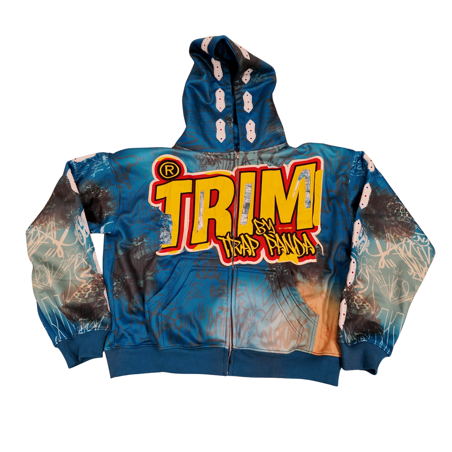 Restock Trim ‘blue camo’ zip up jacket ship out 2nd week of January