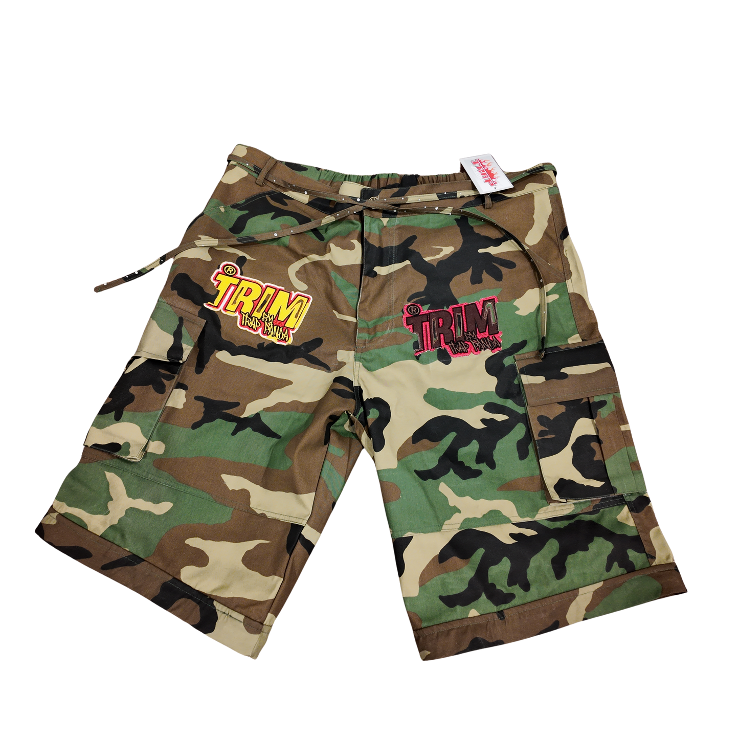 Trim convertible cargo pants