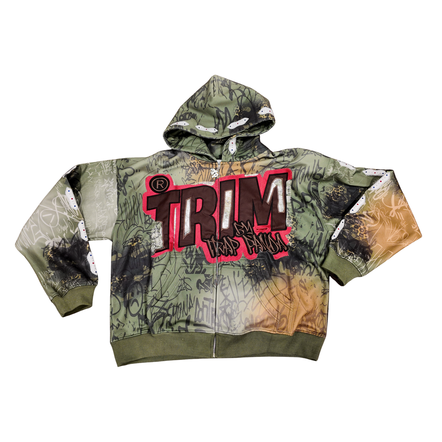 Restock Trim ‘green camo’ zip up jacket ship out 2nd week of January
