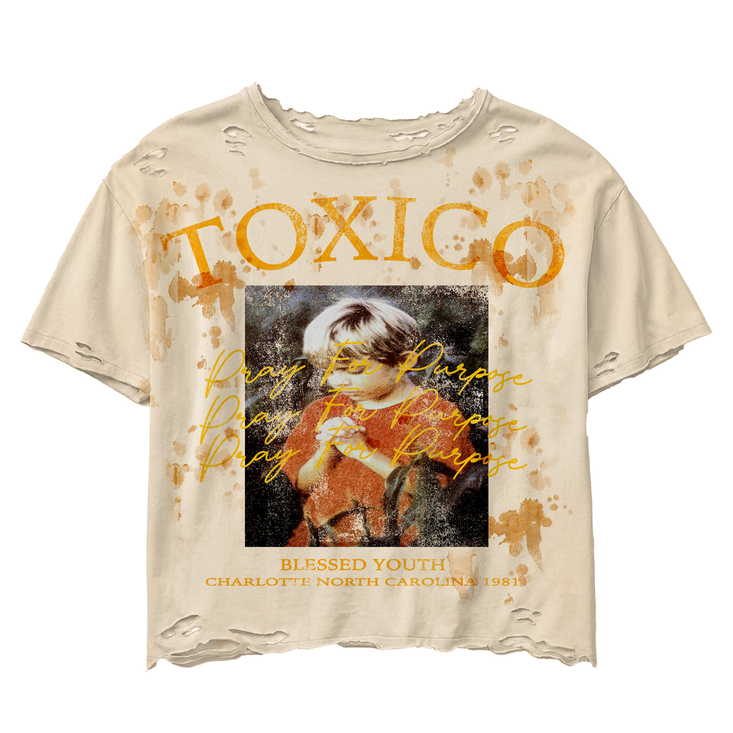 TOXICO VINTAGE TSHIRT CREAM