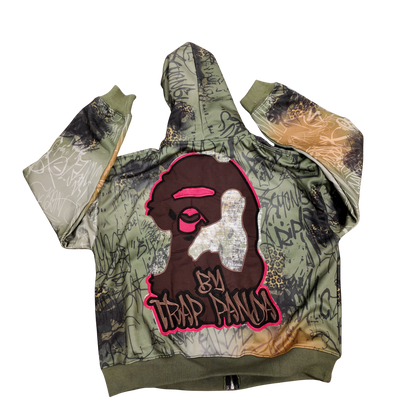 Restock Trim ‘green camo’ zip up jacket ship out 2nd week of January