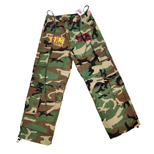 Trim convertible cargo pants