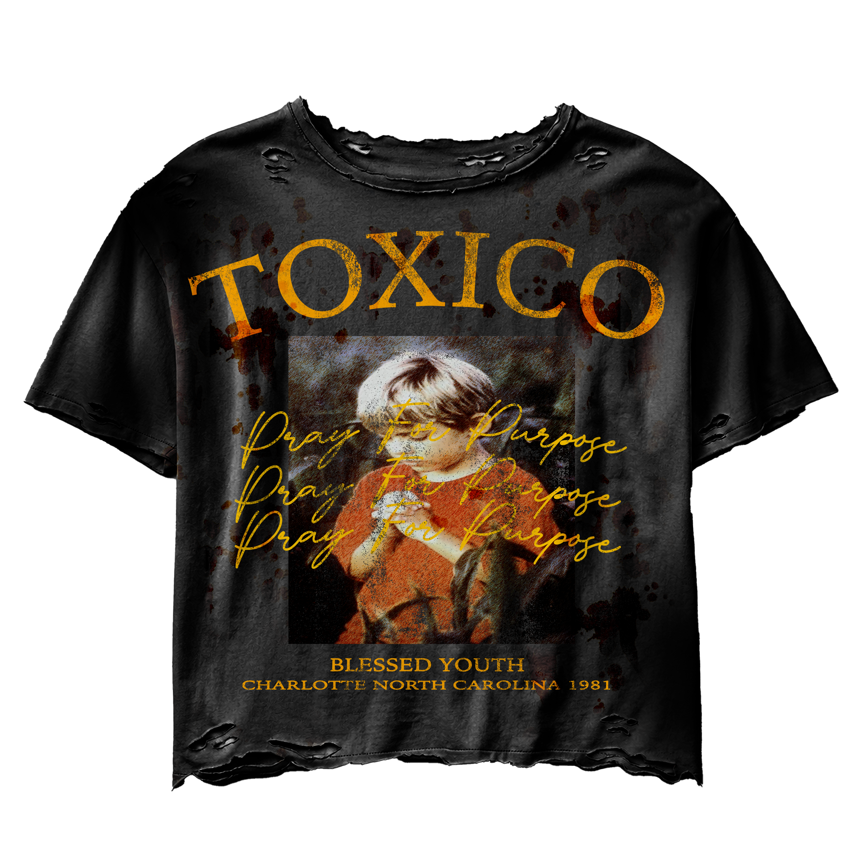 TOXICO VINTAGE TSHIRT BLACK