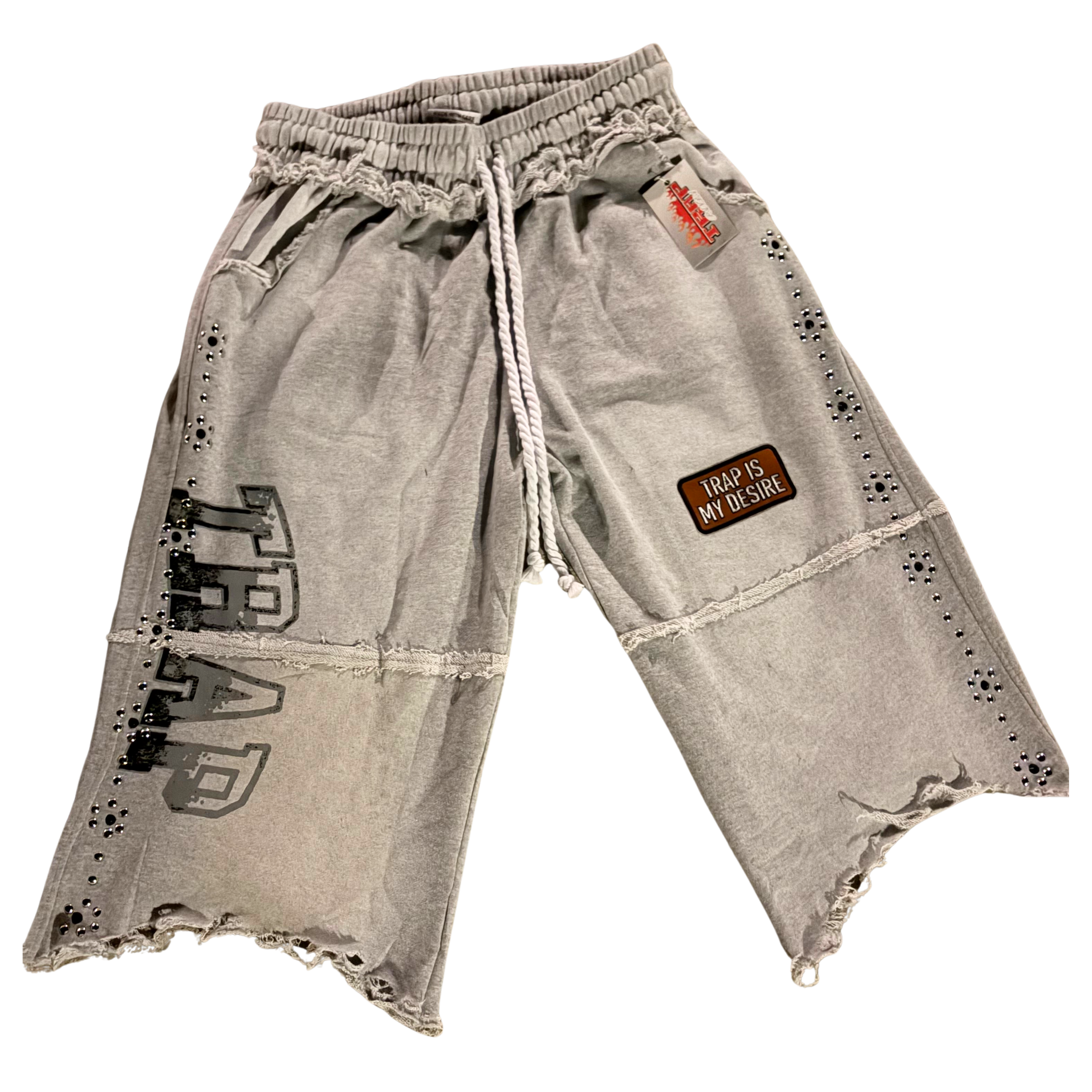 TRAP IS MY DESIRE GREY SWEATS