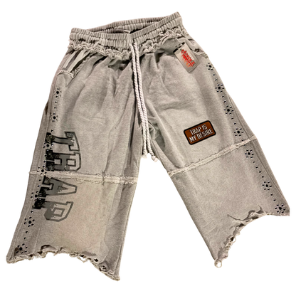 TRAP IS MY DESIRE GREY SWEATS