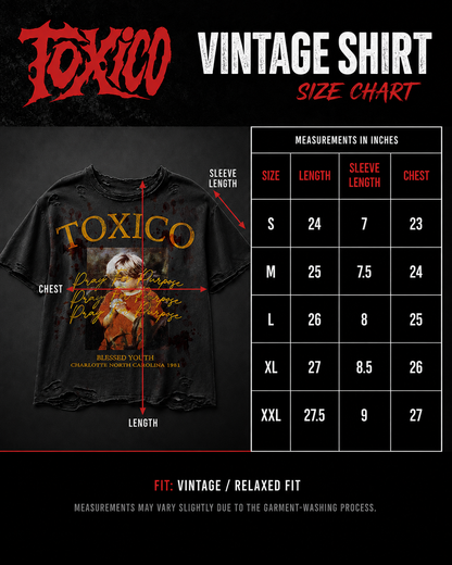 TOXICO VINTAGE TSHIRT BLACK