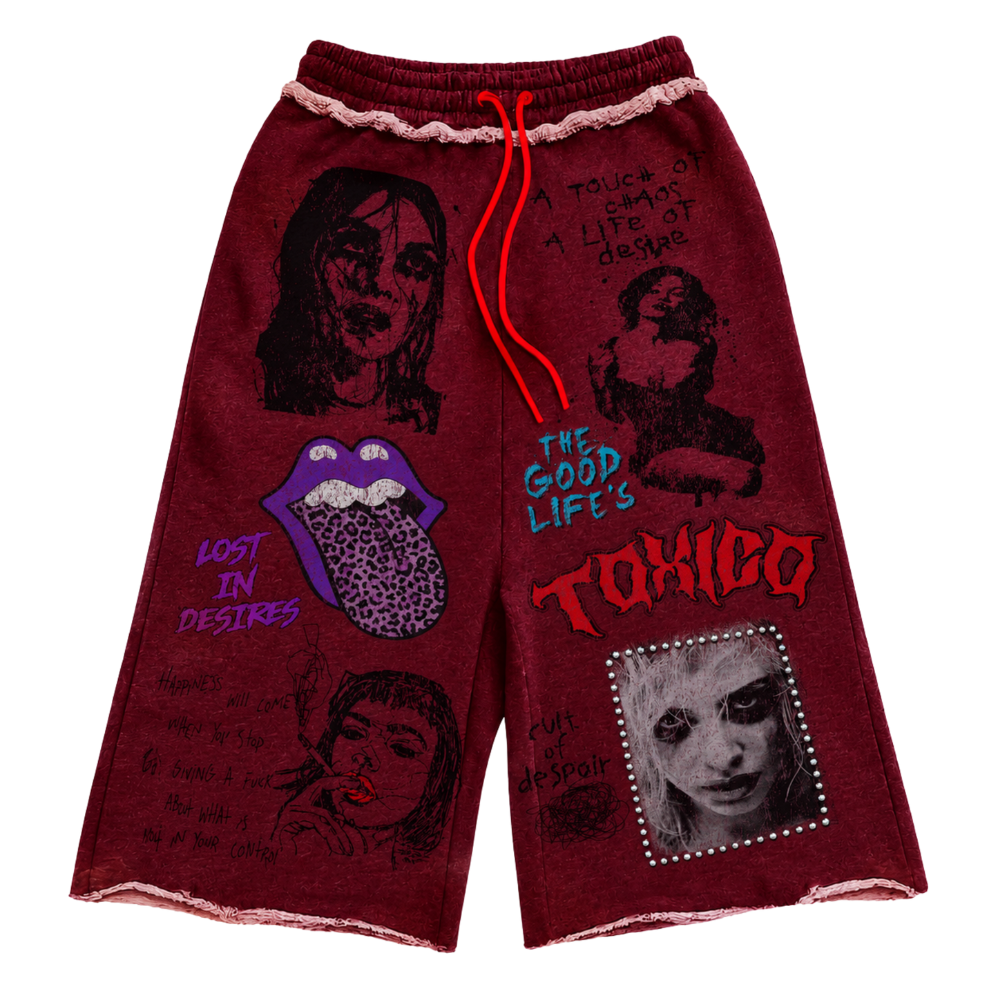 TOXICO SWEATS BURGUNDY