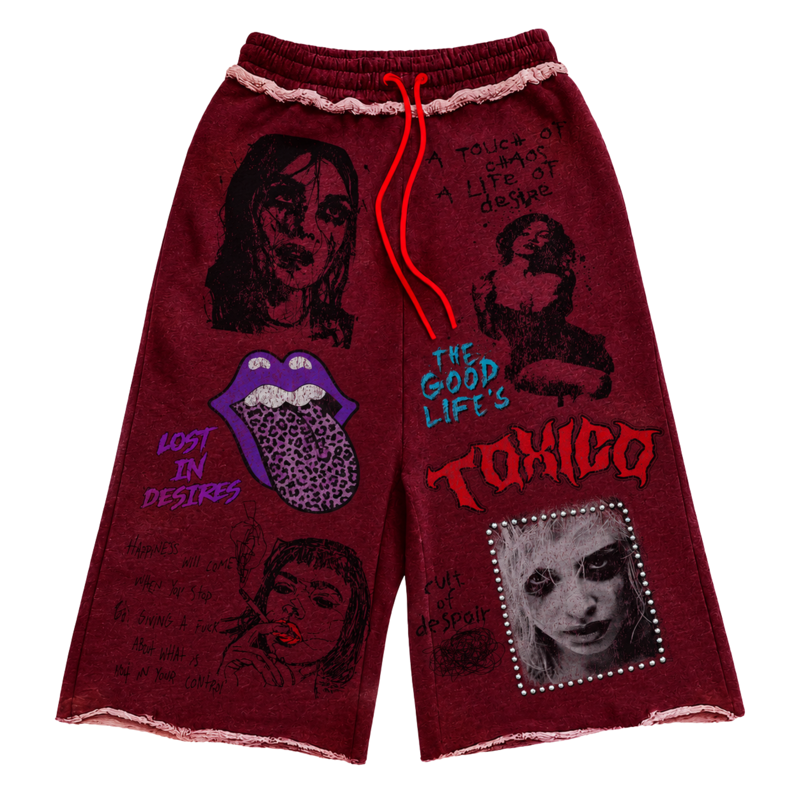 TOXICO SWEATS BURGUNDY