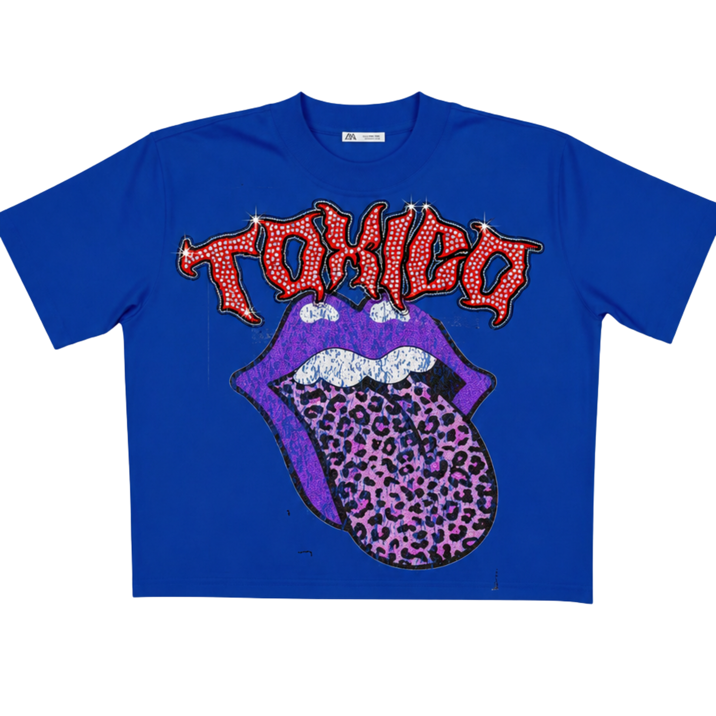 TOXICO RHINESTONE TSHIRT BLUE