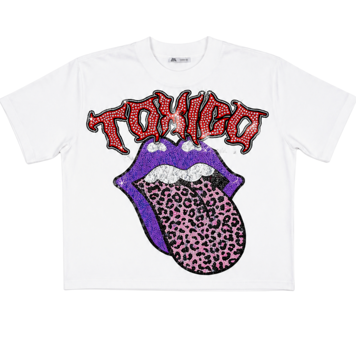 TOXICO RHINESTONE TSHIRT WHITE