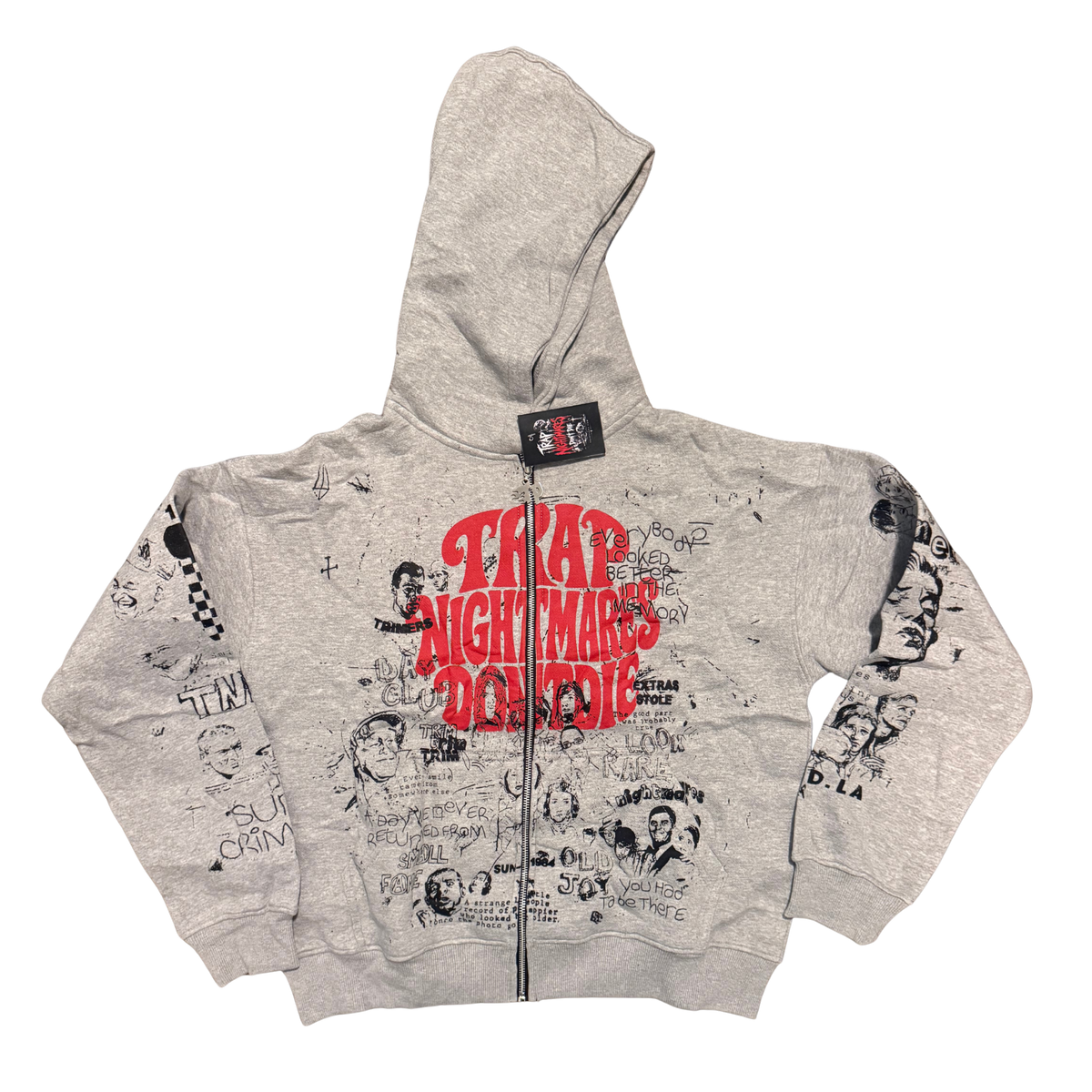 TNDD GREY ZIP UP