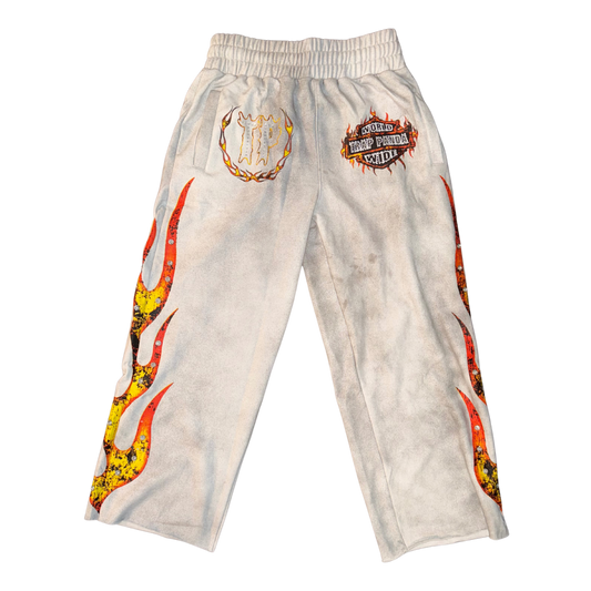 Worldwide white sweatpants